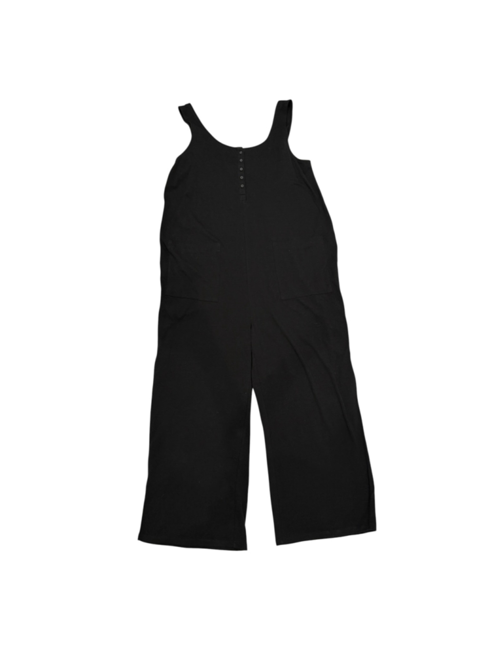 Soma Black Cotton Wide Leg Jumpsuit Romper Large NWT - Picture 2 of 6